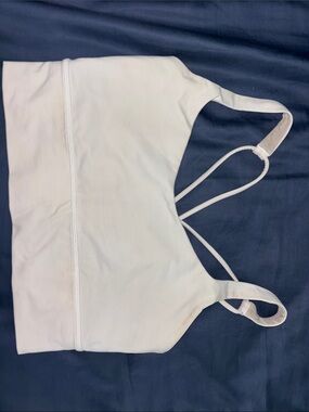 Lululemon Athletica White Strappy Sports Bra